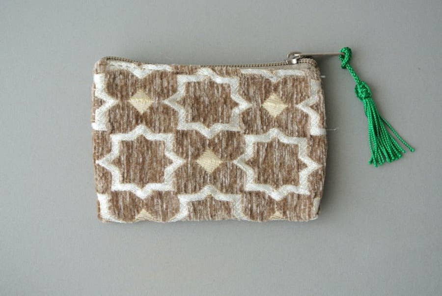 High crafty – wholesale Coin purse – Women’s – Moroccan Fabric Pouch – Mini Size  Handmade “Moubla” Upholst5
