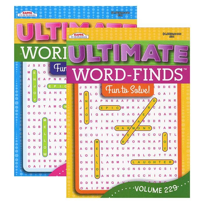Luna Office Supply - Everyday Essential - Wholesale Puzzle - Kids - Kappa Ultimate Word Finds Puzzle Book1