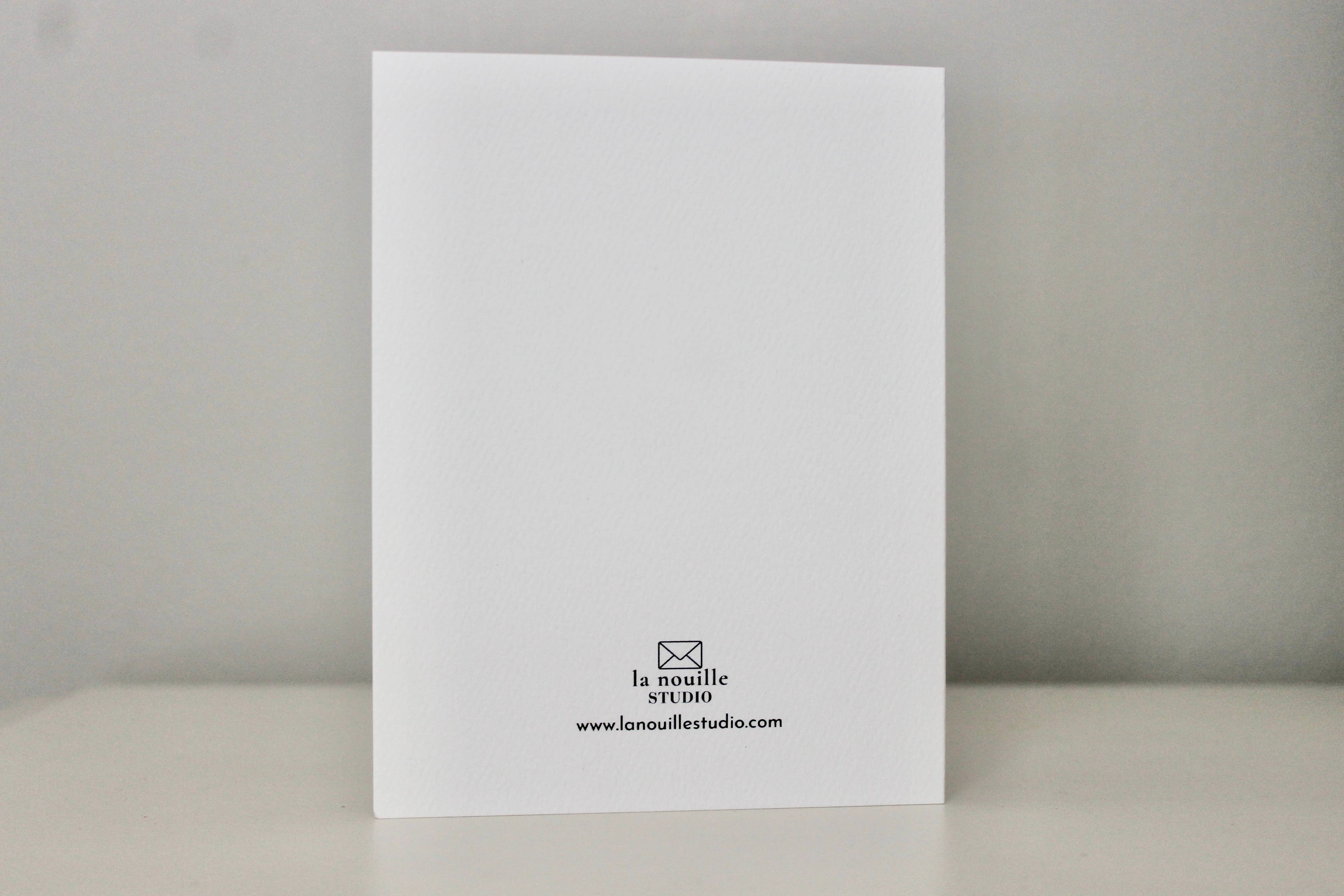 la nouille studio - Wholesale Baby Card - welcome little one baby card (blue)2