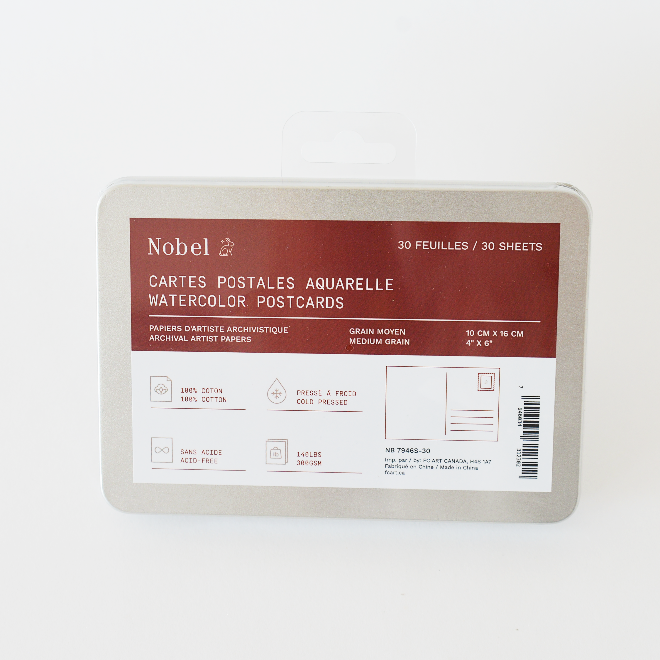 Nobel Arts - Wholesale Postcard - Blank Watercolor Postcards (30 Sheets)0