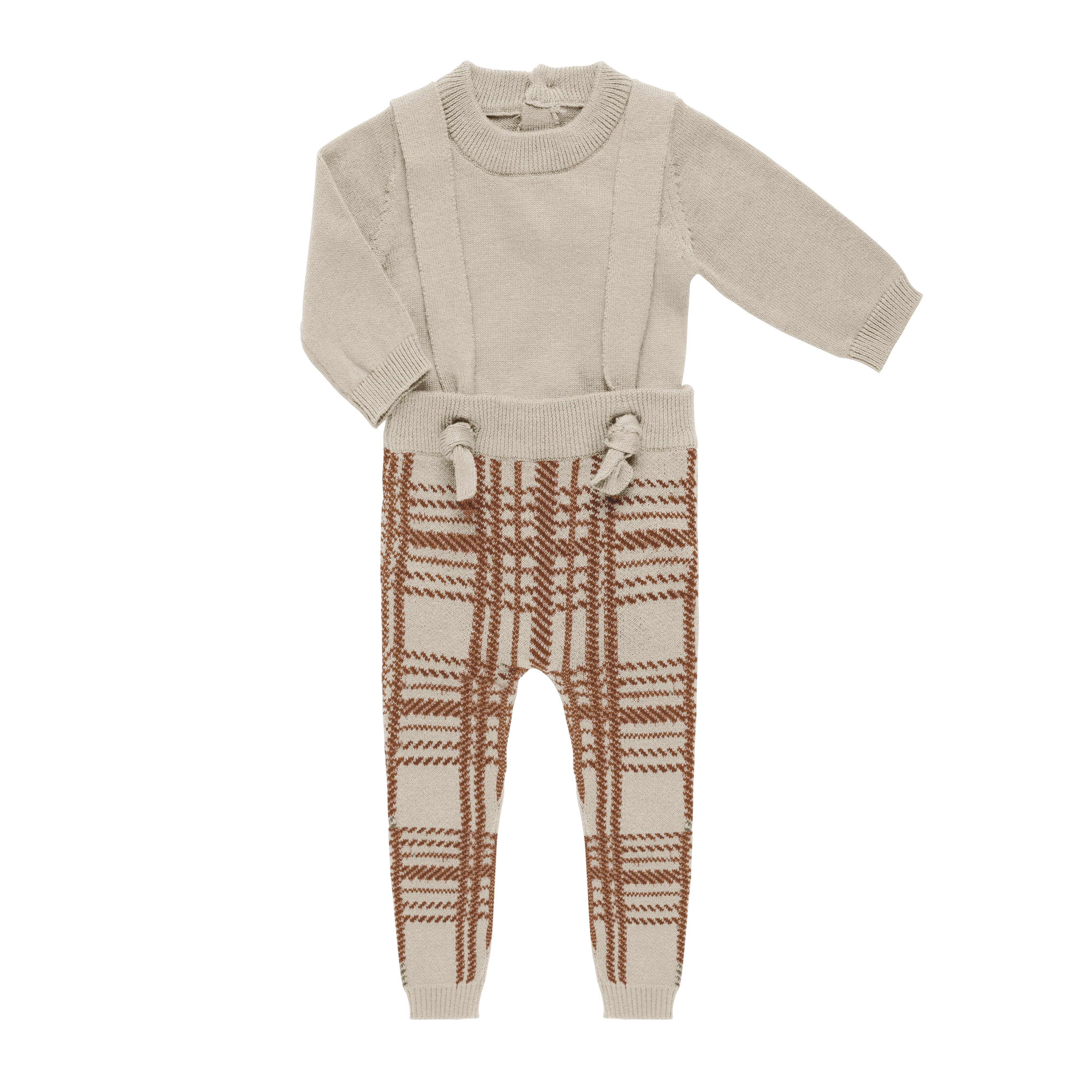 Tricot Bebe - Wholesale Jumpsuit - Baby - Plaid Knit Romper5