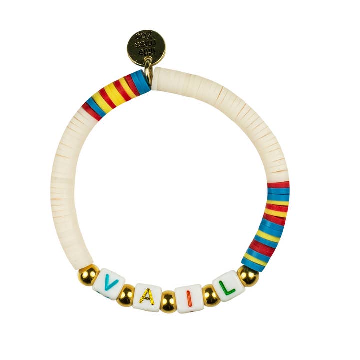 Little Miss Zoe – Pulseira de missangas - Criança por atacado – Pulseira infantil de vinil Record Word - Coleção de viagem2