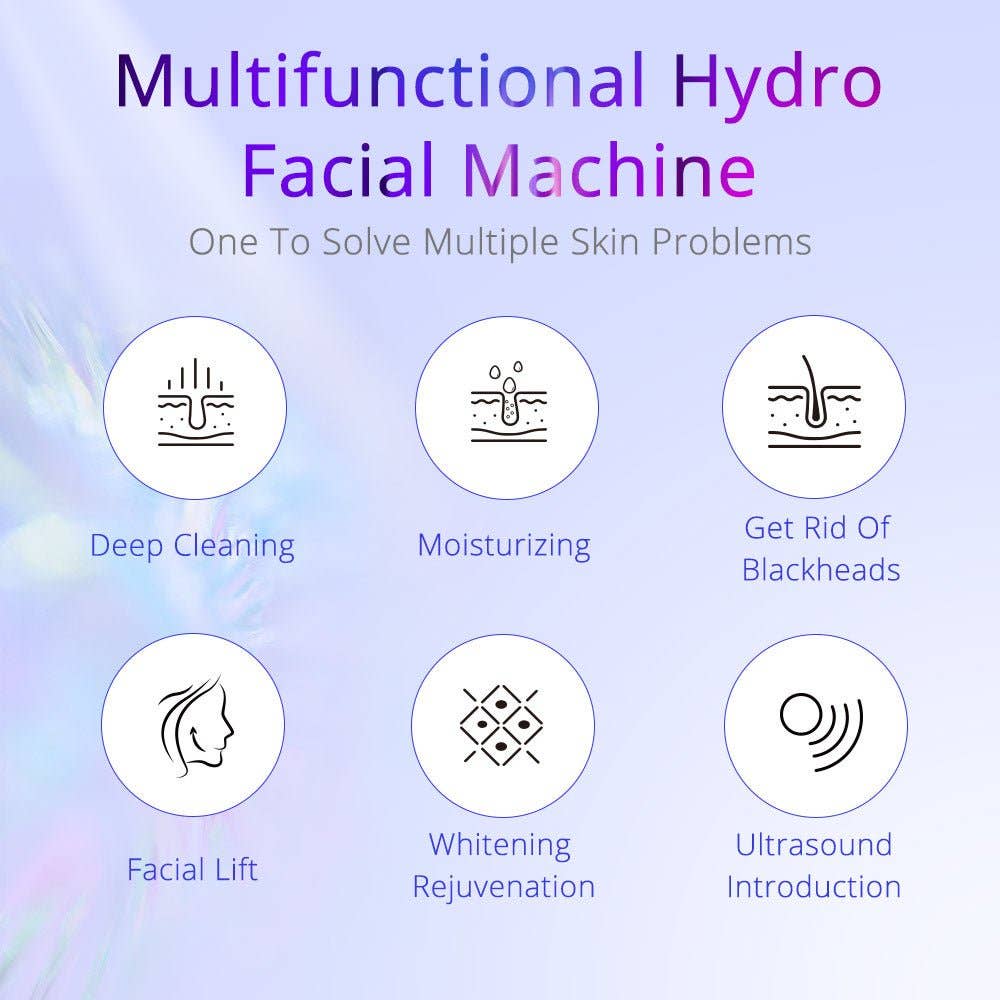 Cavitation Machines - Wholesale Electronic Skincare Device - Shape Tactics 6-in-1 Hydrodermabrasion Skin Rejuvenation System8