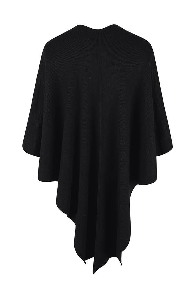 UNISHE – wholesale Kimono – Women's – Plain Surplice Fluffy Kimono Cape MMY1284