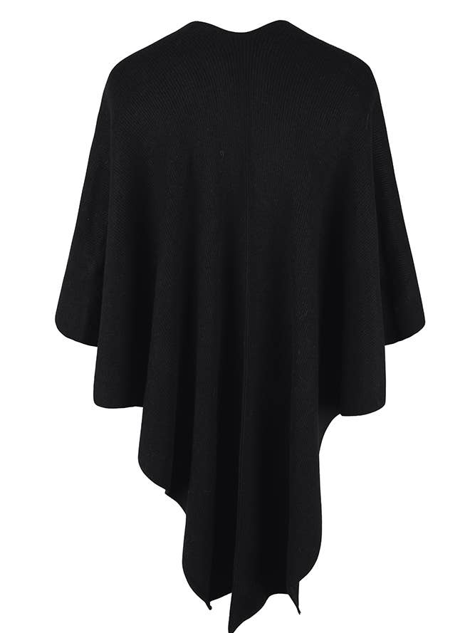 UNISHE – wholesale Kimono – Women's – Plain Surplice Fluffy Kimono Cape MMY1284