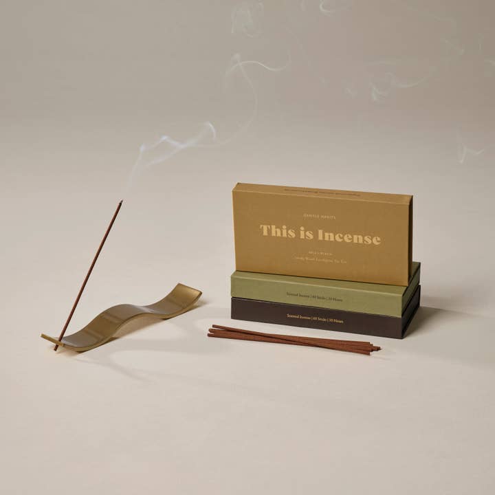 Gentle Habits - Wholesale Incense Holder - Brass Wave Incense Holder