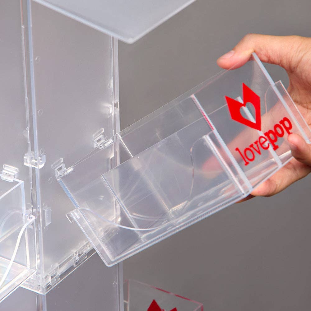 Lovepop Cards - Wholesale Retailer Display - Paper & Novelty - Clear Floor Display Stand2