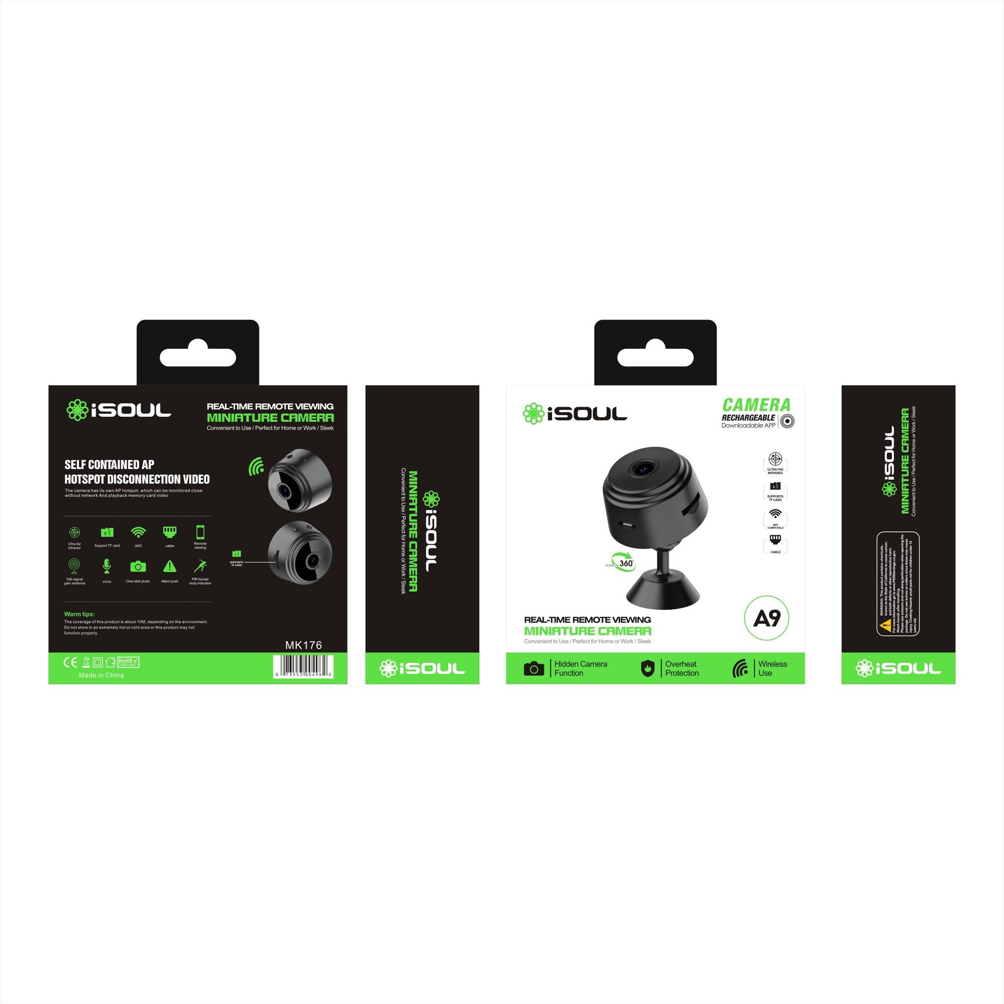 Mighty Wireless - Wholesale Small/Handheld Appliance - iSoul Miniature Stand Alone A9 Camera MK1762