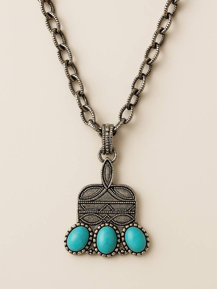 Stitched Up In Perfection Necklace and Earring Options for wholesale by The Bling Barn