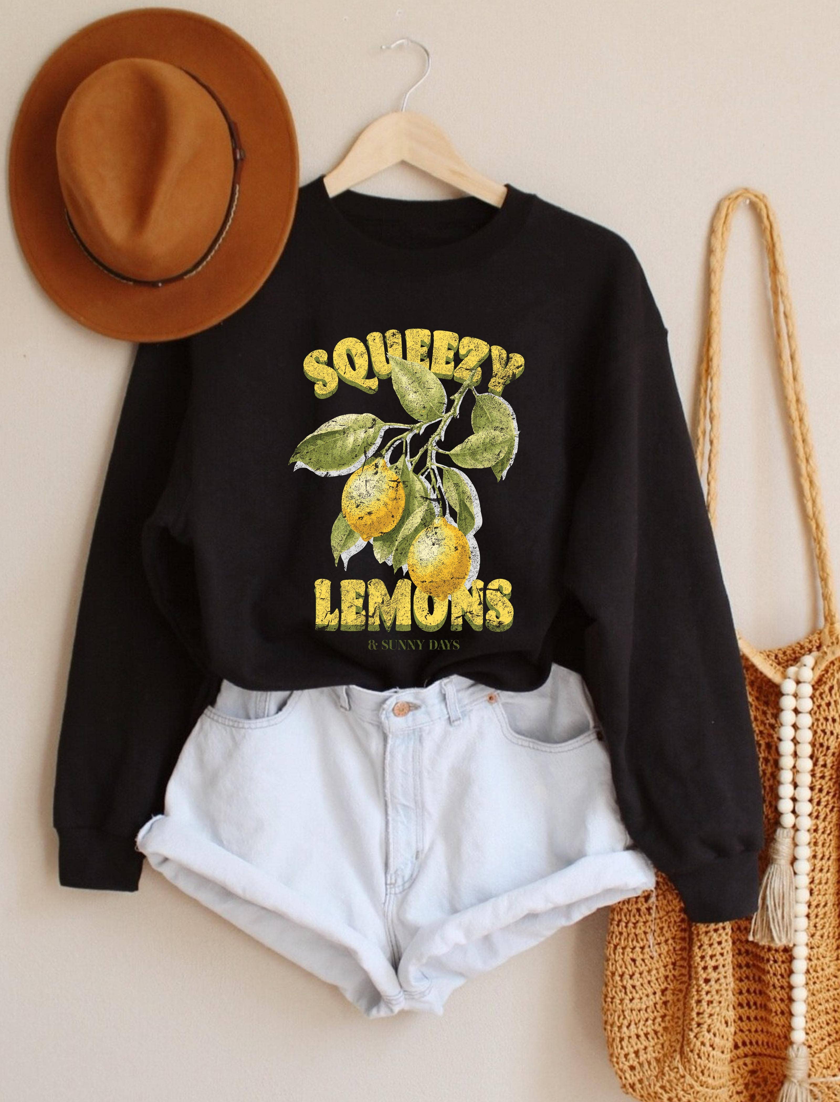 PINK NABI - Wholesale Graphic Sweatshirt - Women's - Graphic sweatshirt - Squeezy Lemons and sunny days2