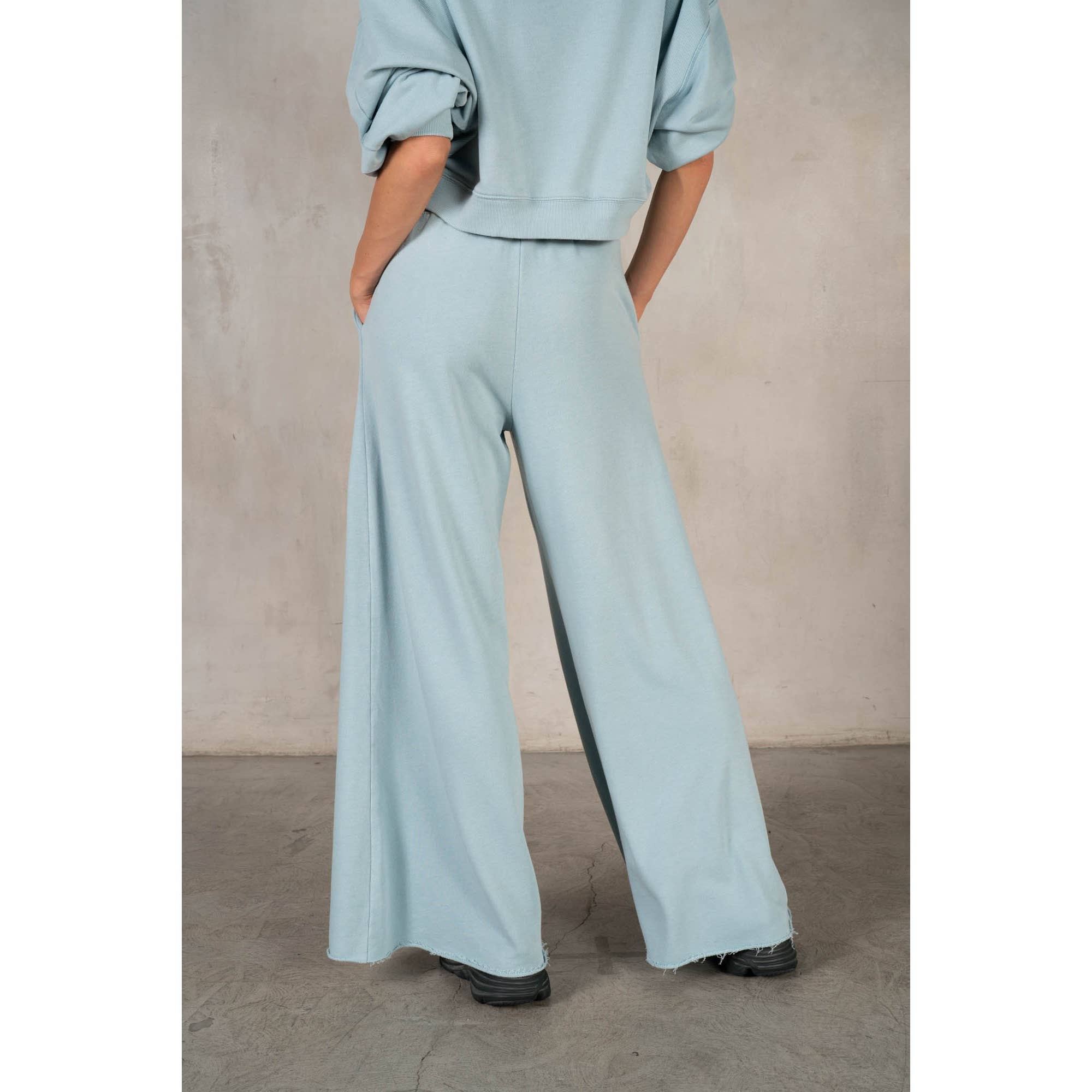 lalamia - Wholesale Pants - Women's - Matching Rib Wide Oversize Sweatpants45