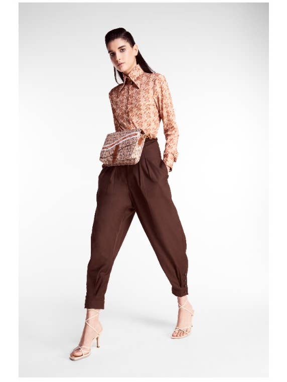 Helen Anthony – Großhandel Hemd mit Button-down-Kragen – Damen – Helen Anthony Hemd mit Monogramm-Pprint