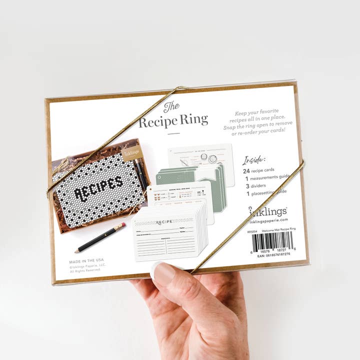 Inklings Paperie – wholesale Receptkort – Recept Ring - Kakel1