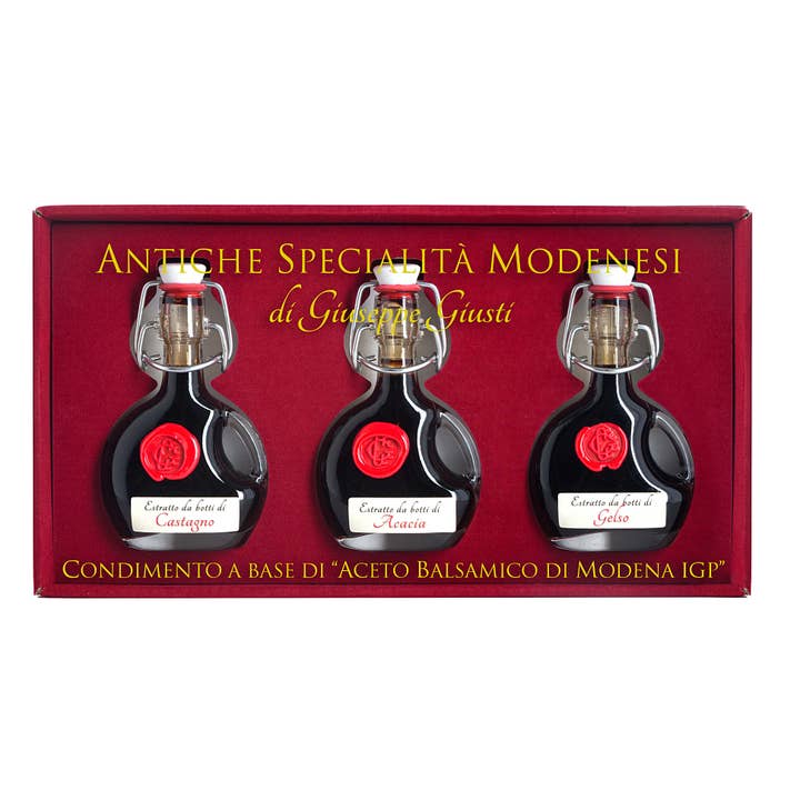 Mercato di Bellina - Wholesale Vinegar - Italian Balsamic Vinegar Tasting Experience -3Pcs Gift Set