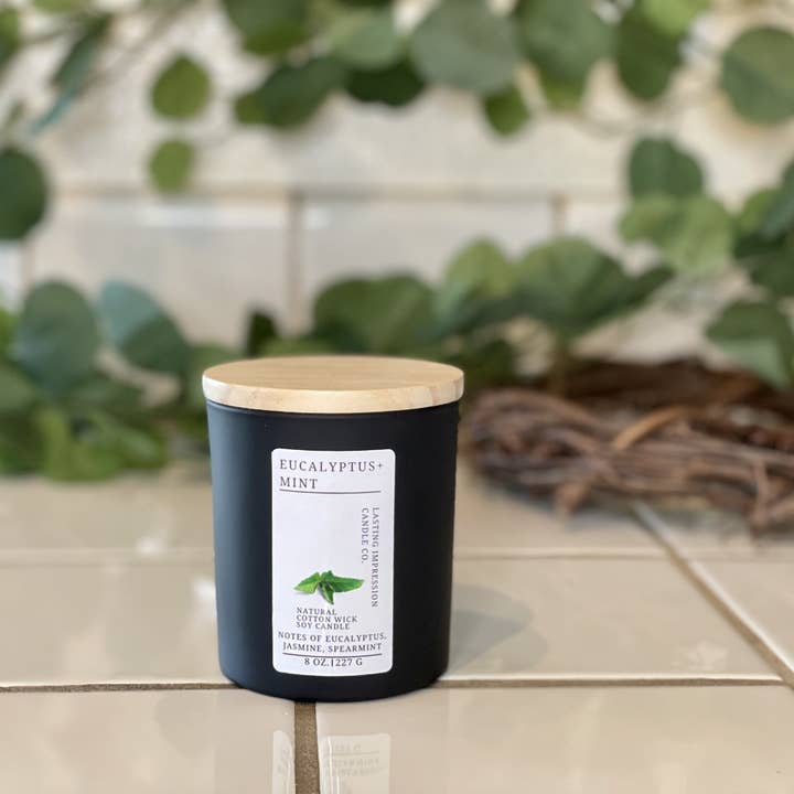 Eukalyptus+Minzduft | Sojakerze für den Großhandel von Lasting Impression Candle Co