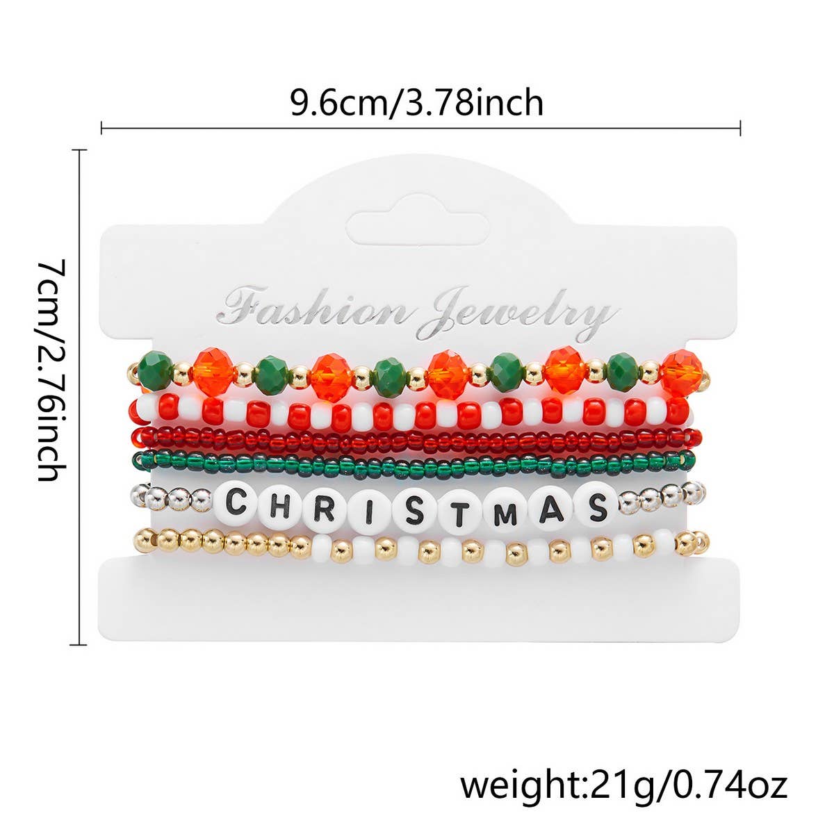NINEXIS - Wholesale Jewelry Set - CWAJE2519_CHRISTMAS COMBINATION BEADED BRACELET6