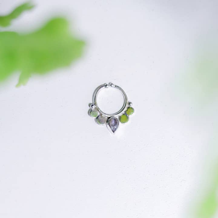 Ragavon - Wholesale Nose Ring - Silver Fake Septum Ring | Elven Fairycore Faux Nose Jewelry1