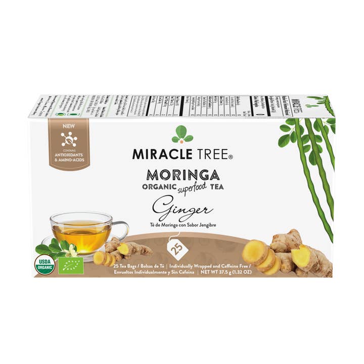 Organic Moringa Tea: Ginger for wholesale by Miracle Tree