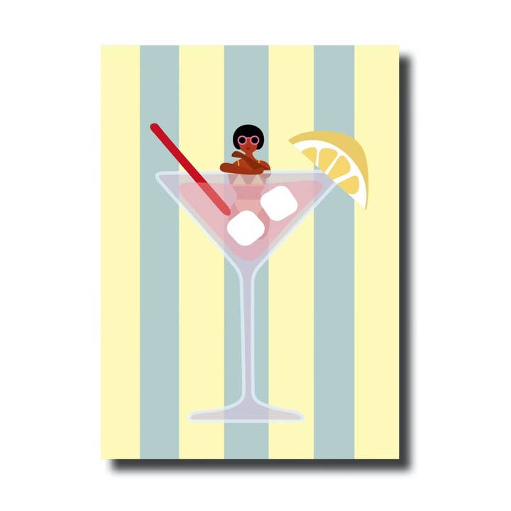 Cartolina · Piscina con cocktail per la vendita all'ingrosso da parte di De Lange Tafel