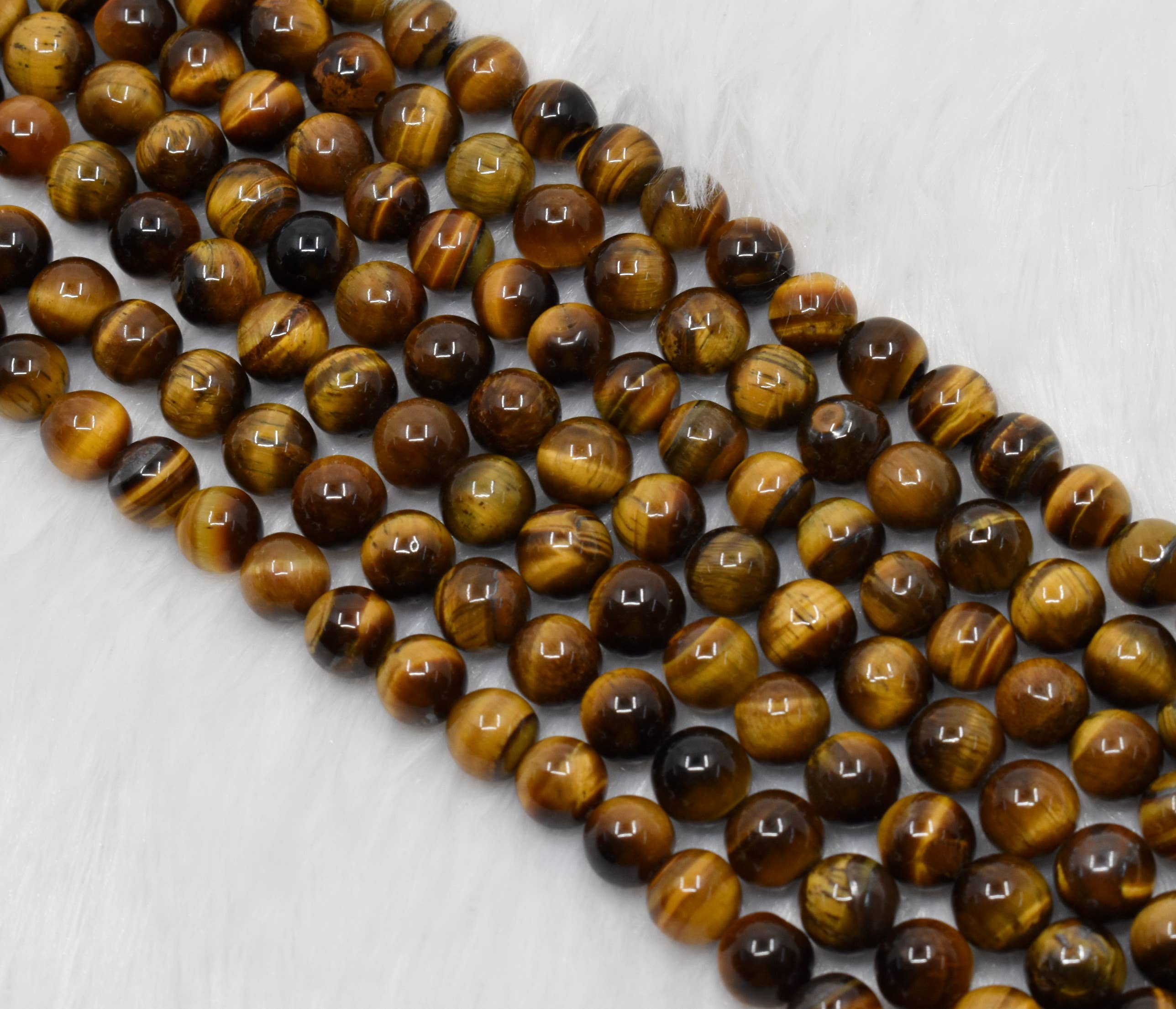 AK Healing Crystals - Wholesale Beads - Tiger Eye Round Beads, Crystal Bead Jewelry 4-16mm0
