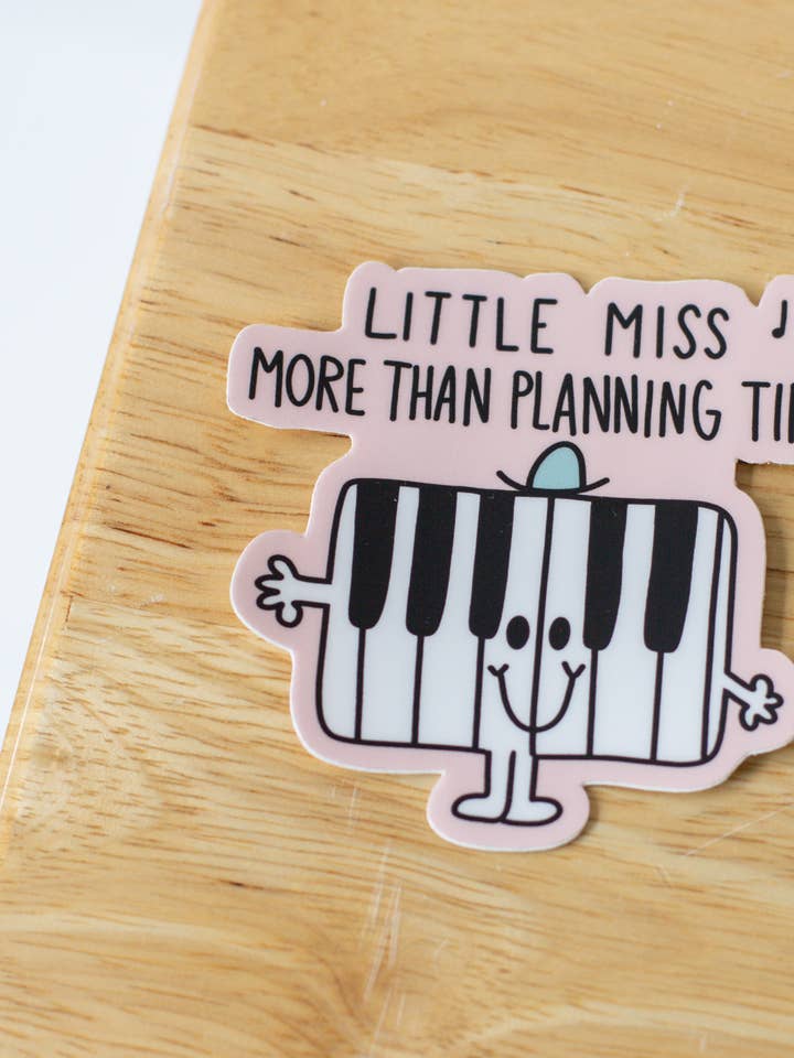Autocollant Little Miss More Than Planning pour la vente par Musically Minted