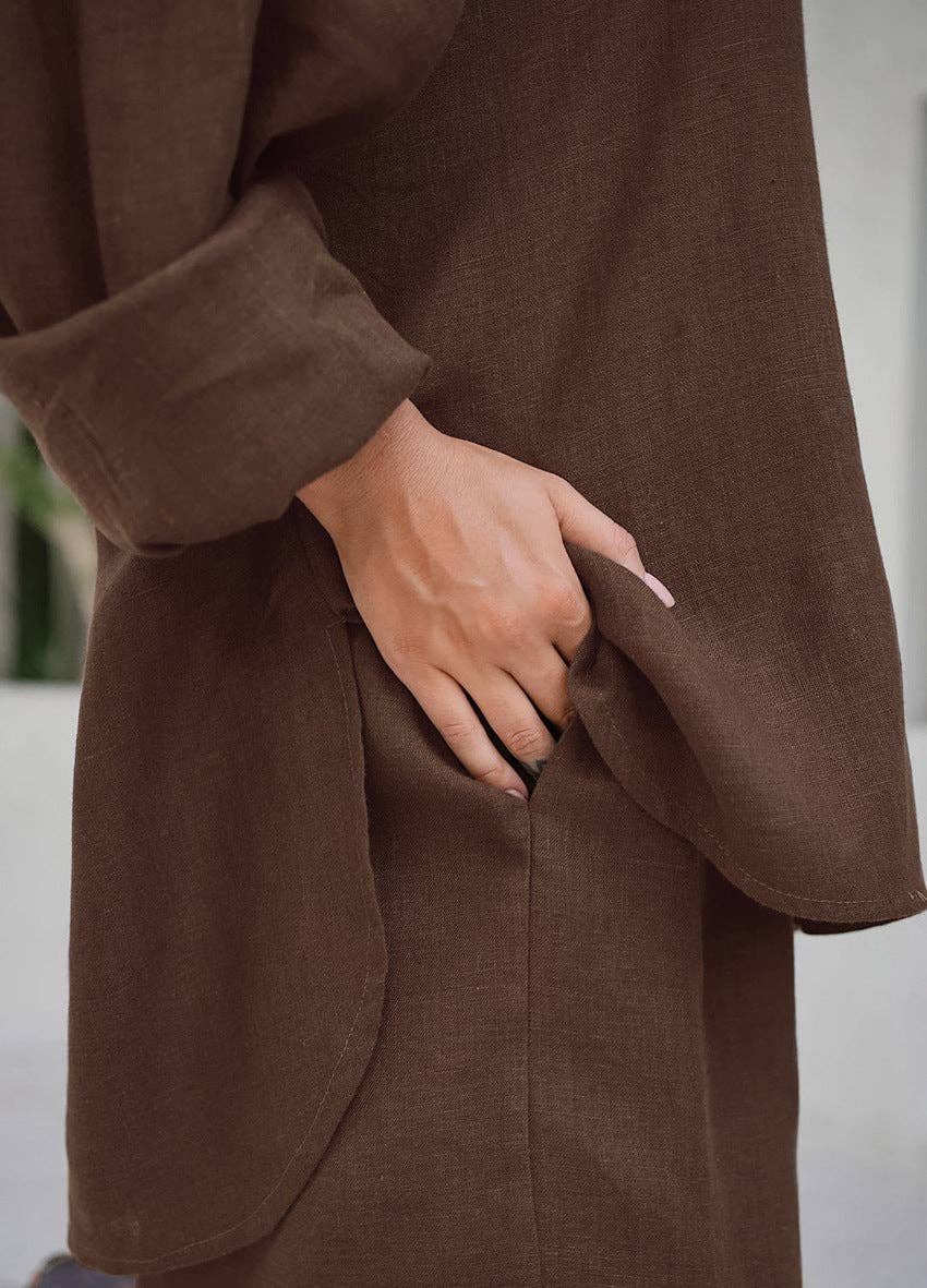 Marayn - Wholesale Lounge Set - Women's - Boho Chic Autumn Set Linen Blend Lounge Style40