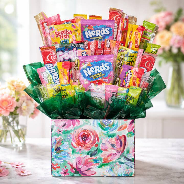 Chocolate Candy Bouquet-Posh Peonies box (Large-36 pc) for wholesale by So Sweet of You
