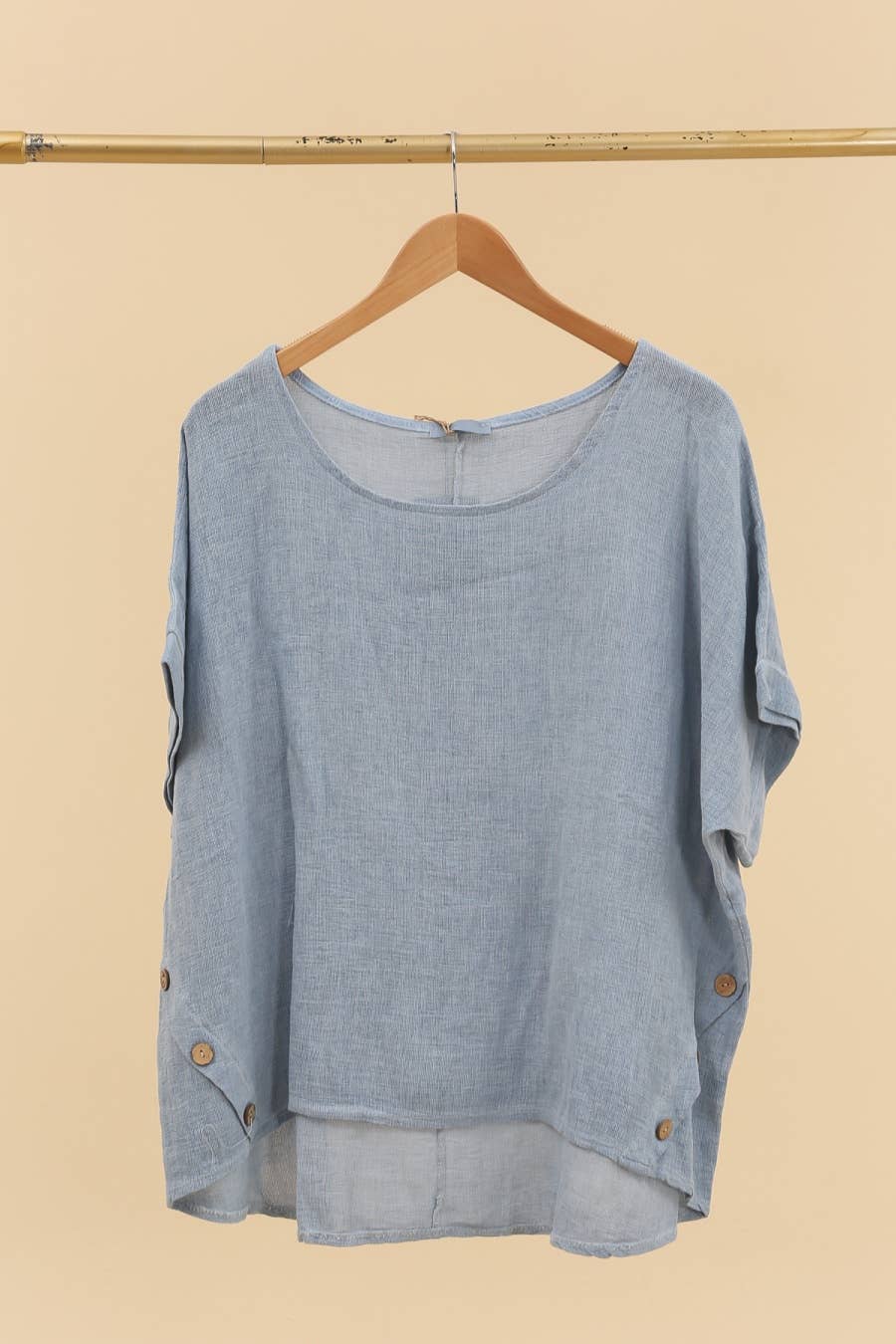 LÉA & LUC - Wholesale Tunic - Women's - Blouse in 50% linen and 50% cotton REF. 464921