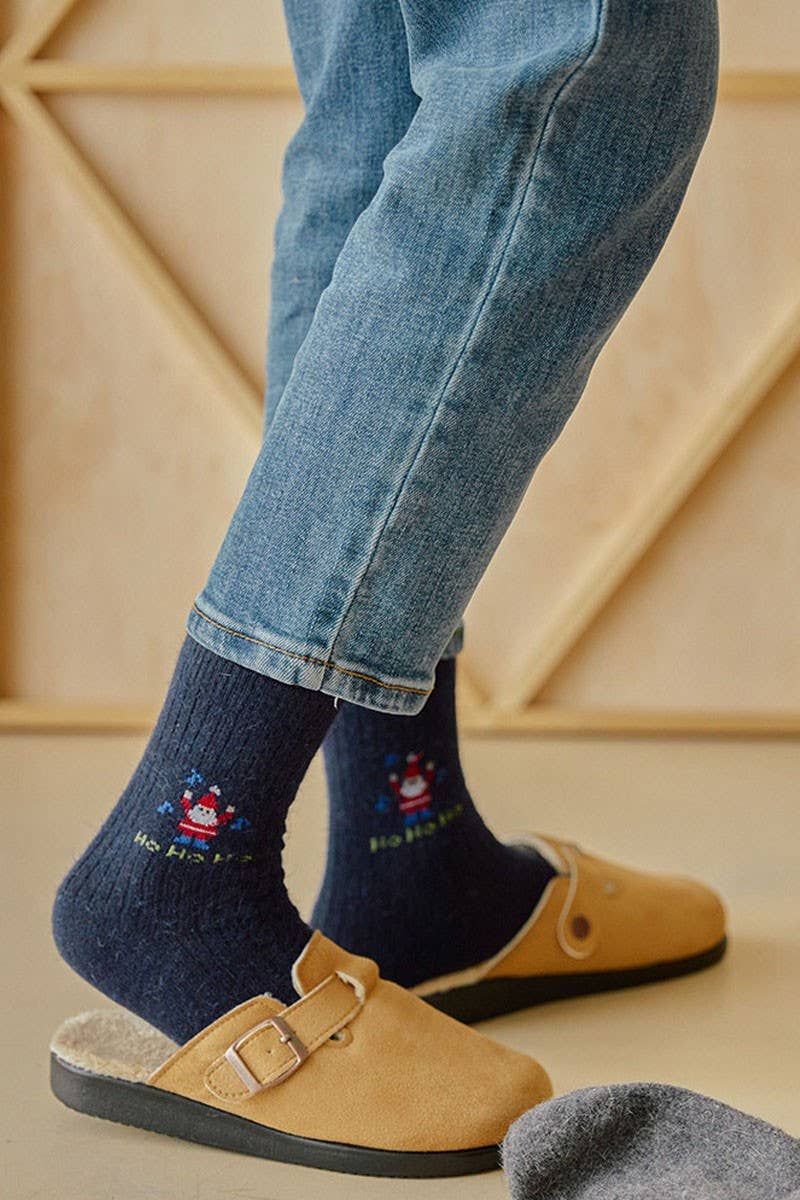  MERRY Women's Christmas Wool Blend Crew Socks for wholesale on Faire6