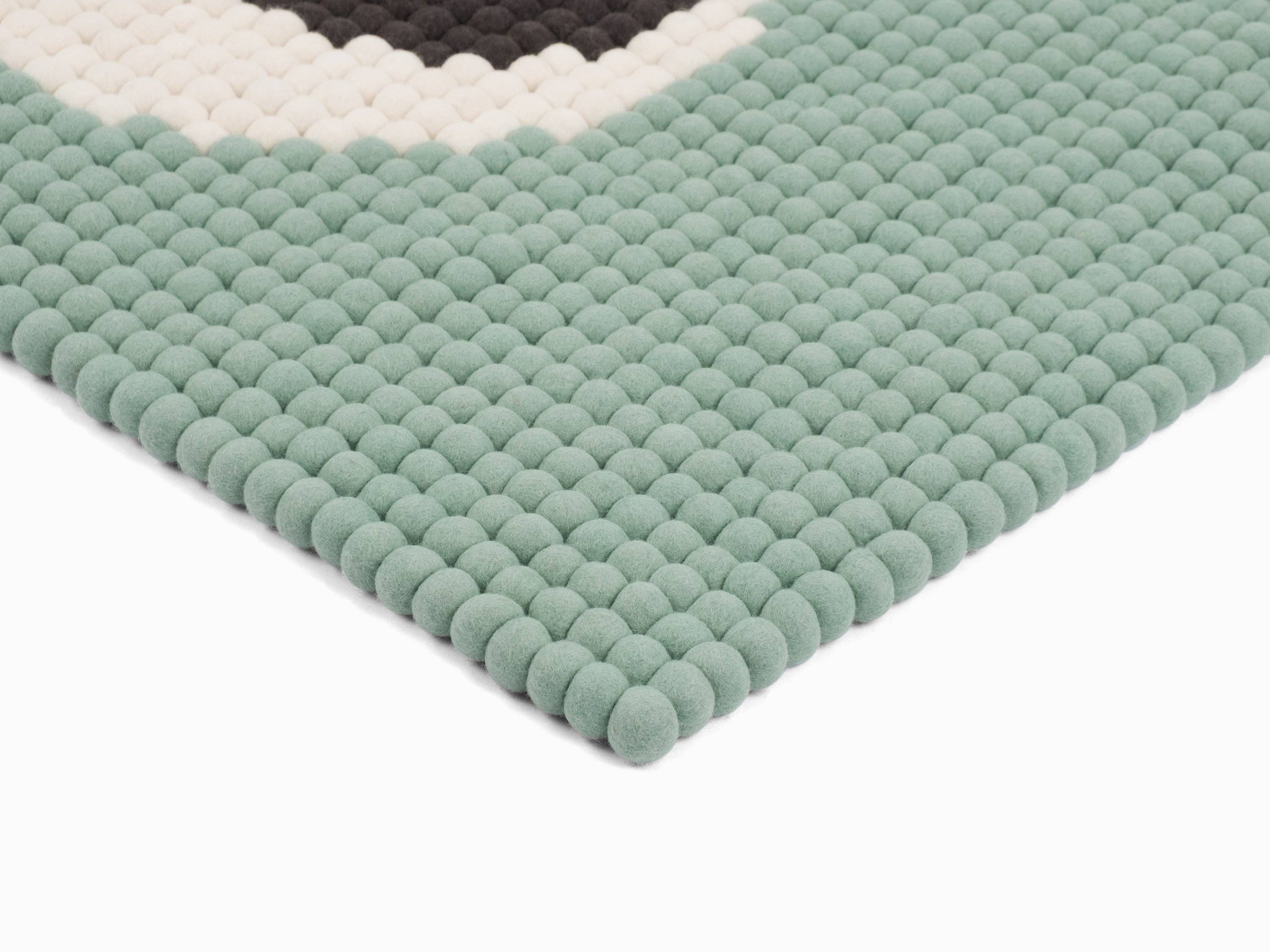 myfelt - Wholesale Area Rug - Kids & Baby - Heinz Felt Ball Rug Rectangular 100% Wool7