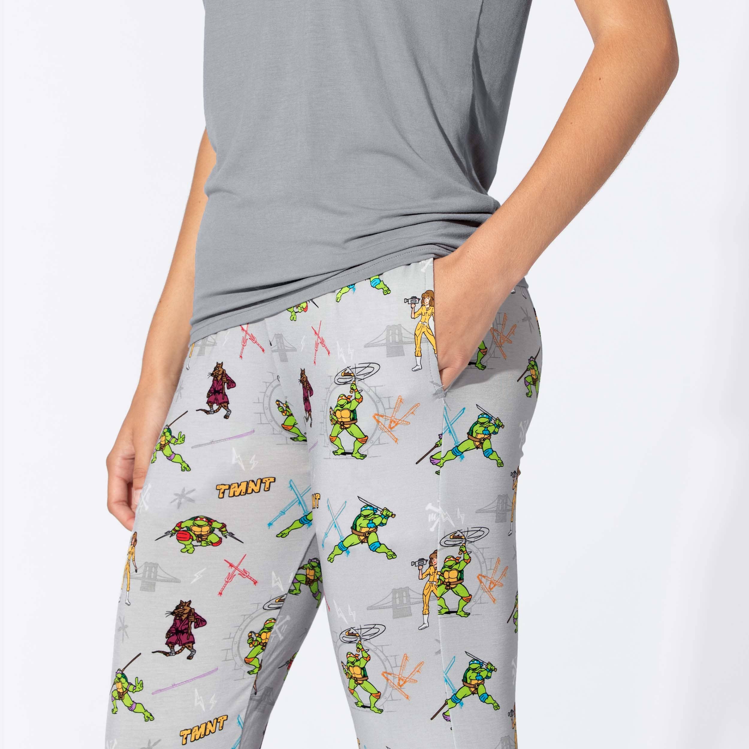 Bellabu Bear – Conjunto de pijama - Mulher por atacado – Pijama Clássico de Bambu das Tartarugas Ninja Adolescentes Mutantes para Mulher6