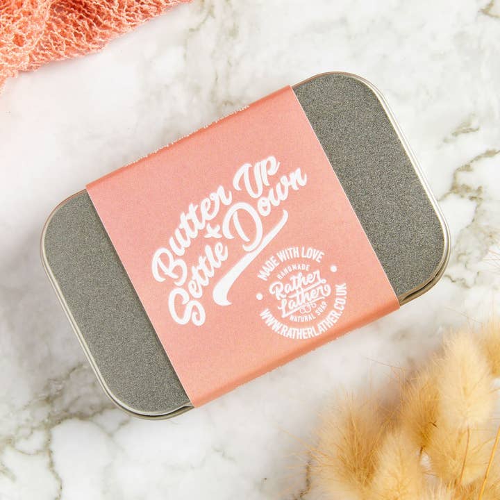 Butter Up & Settle Down- Body Butter Bar for wholesale by Rather Lather
