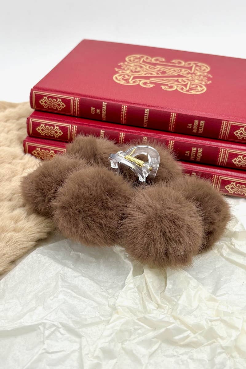 BYREN | ÉLINE L'ATELIER - Vente Ensemble d'accessoires pour cheveux – femme - Pince à cheveux fausse fourrure YH206YJ8