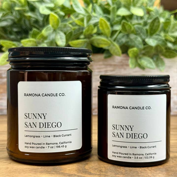 Sunny San Diego for wholesale by Ramona Candle Co.
