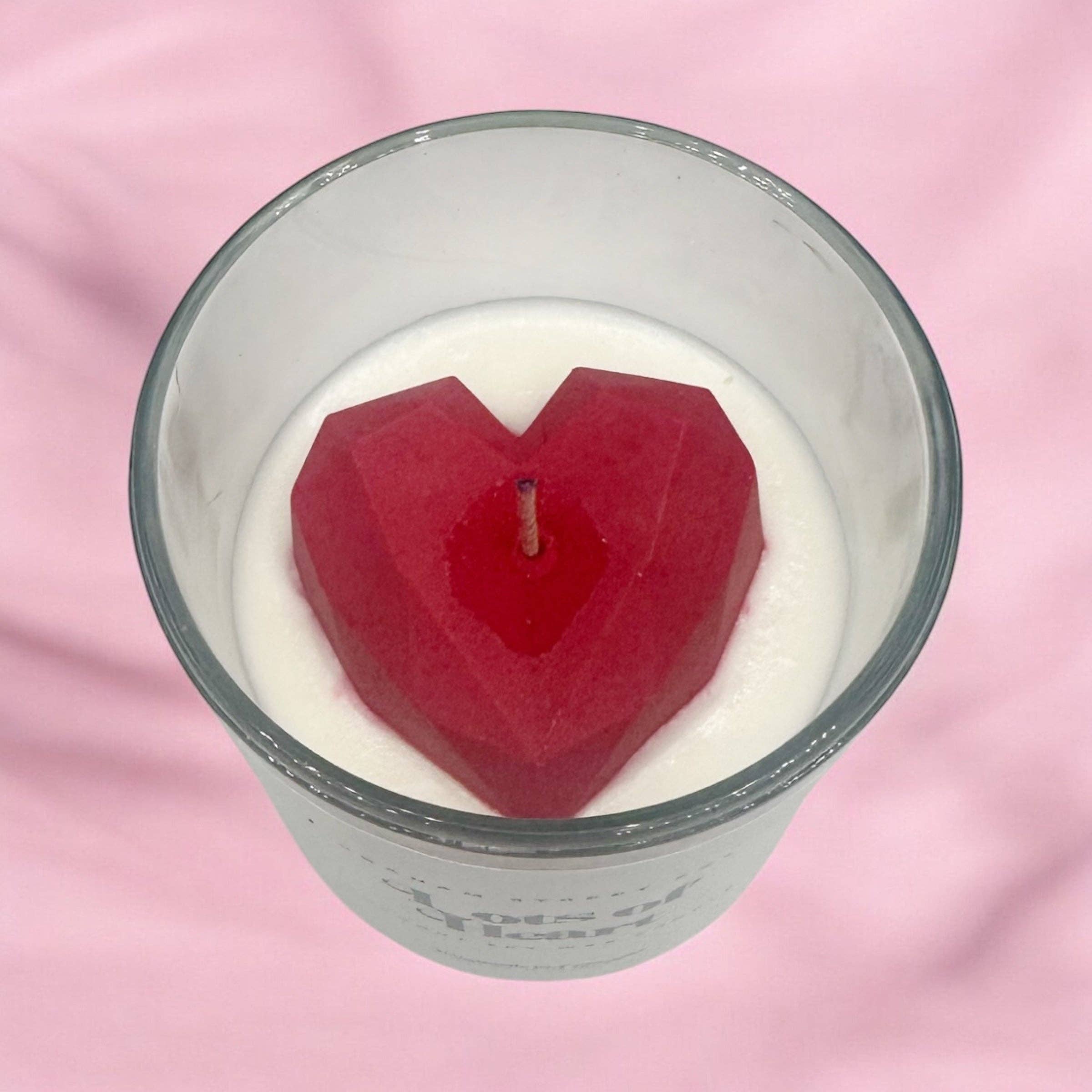 Graham Street Ext. - Wholesale Novelty Candle - Lots of Heart Rose Gelato Scented Candle0
