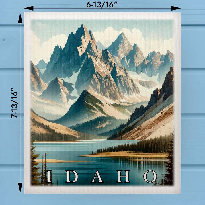 Strofinaccio ad acquerello Idaho Landmark & Landscape per la vendita all'ingrosso da parte di ADDLE iNK