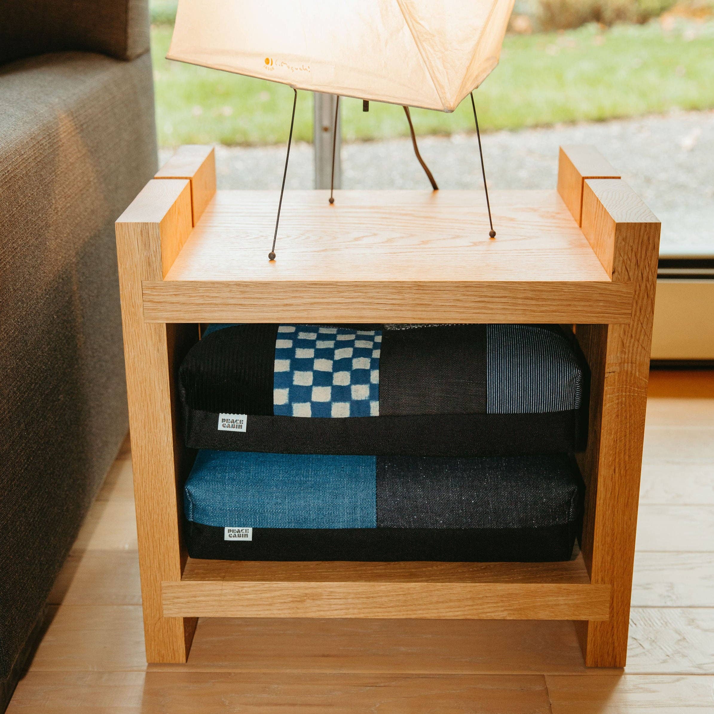 Froebel Cushion Denim Quadrant - Indigo / Denim for wholesale on Faire1