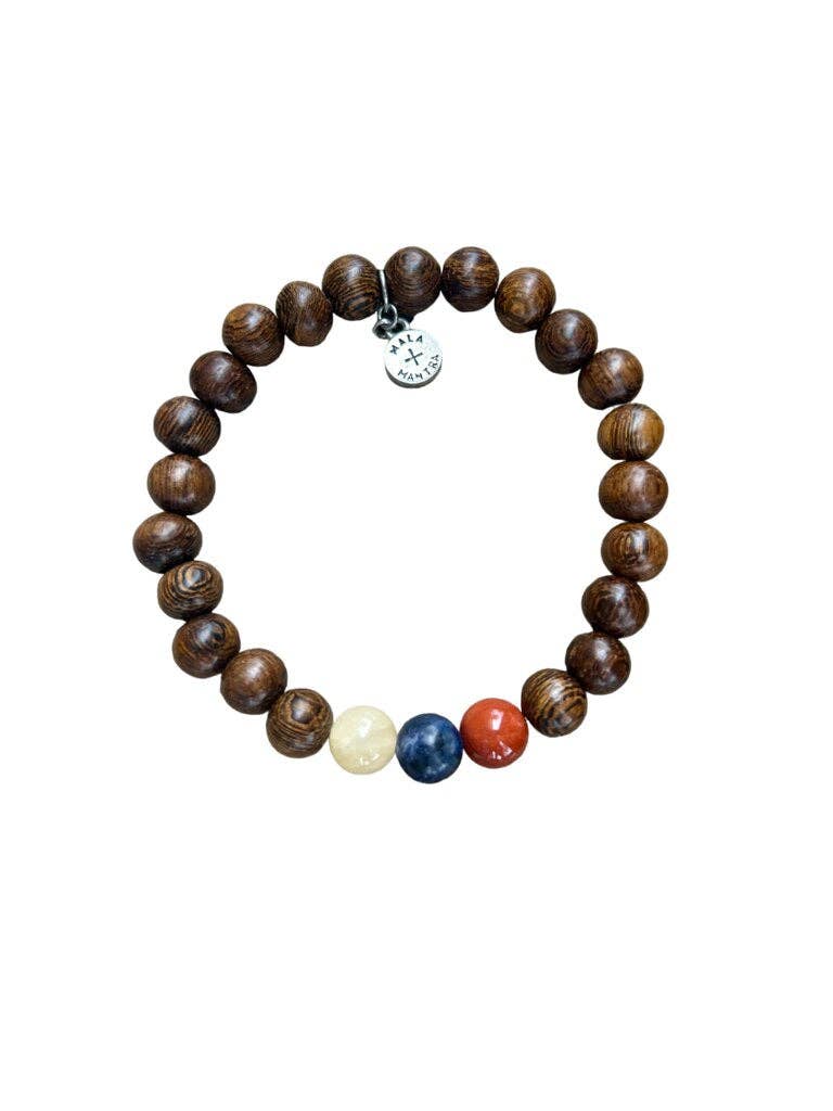 Mala and Mantra - Wholesale Beaded Bracelet - Filipino Pride Bracelet-Robles Unisex 7.5"0