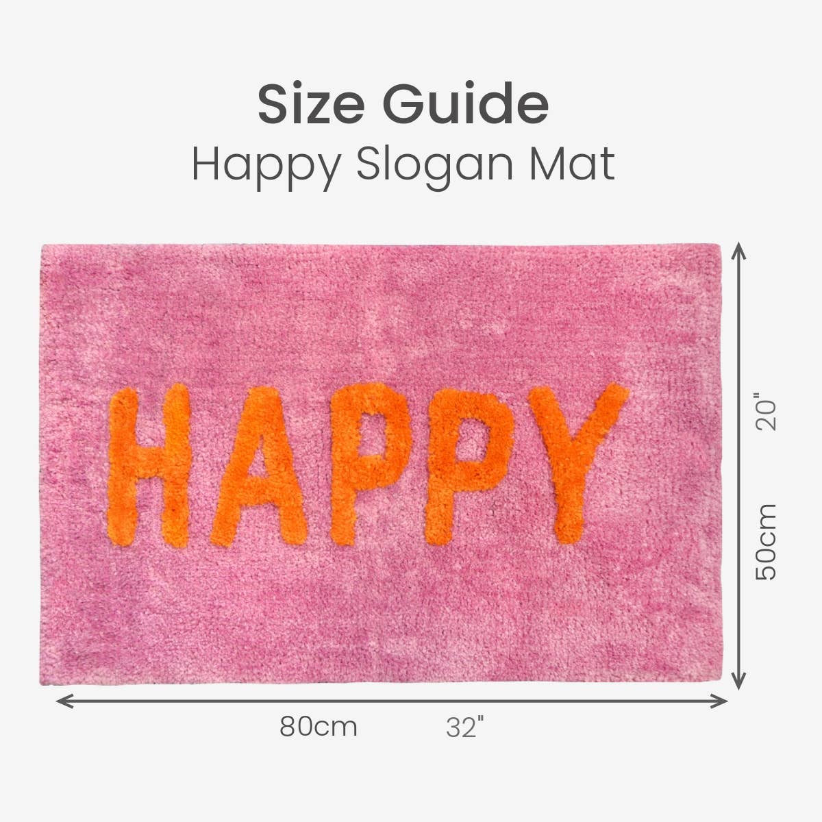 Allure Bath Fashions – wholesale Bath mat – Happy Slogan Colourful Bath Mat Non Slip - Soft & Absorbent4