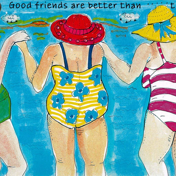 Nancie dunn cards – wholesale Friendship card – Good friends are better than therapy