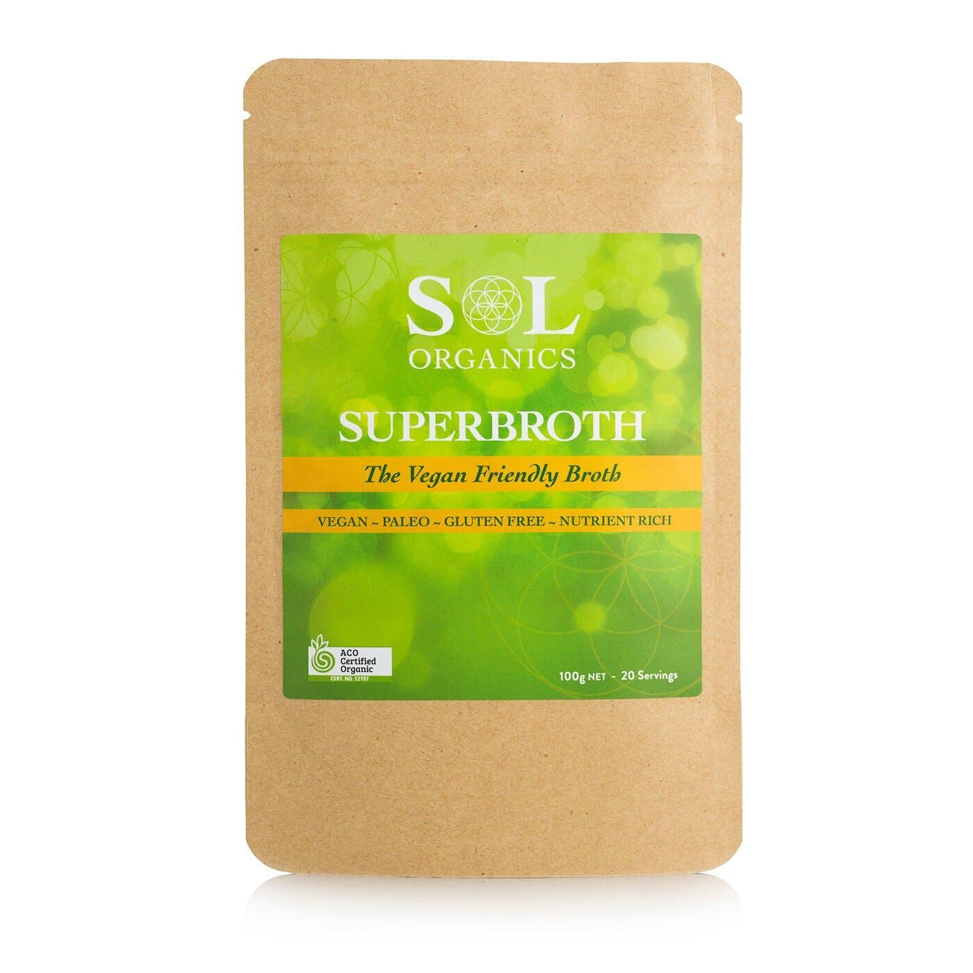 The Byron Co-op - Wholesale Protein/superfood powder - Sol Organics Superbroth 100g0