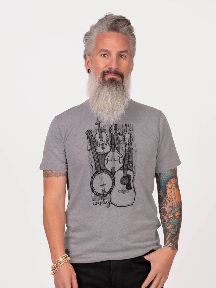 T-shirt chiné Unplug & Jam - Unisexe - T-shirts de festival pour la vente par Soul Flower