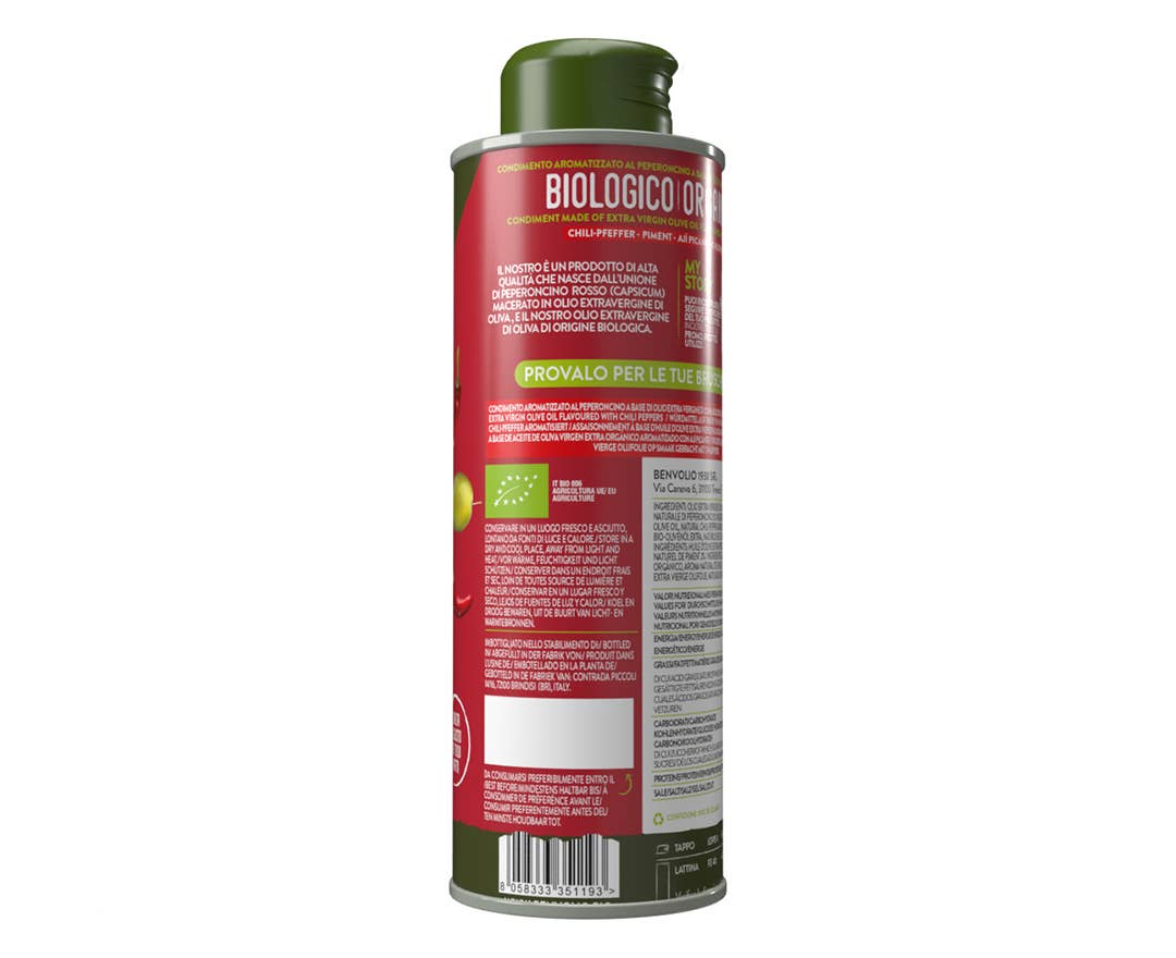 BENVOLIO.BIO by Wizebite S.r.l. SB - Wholesale Olive Oil - BENVOLIO Spicy Chili Oil Hot Pepper Condiment 250ml2