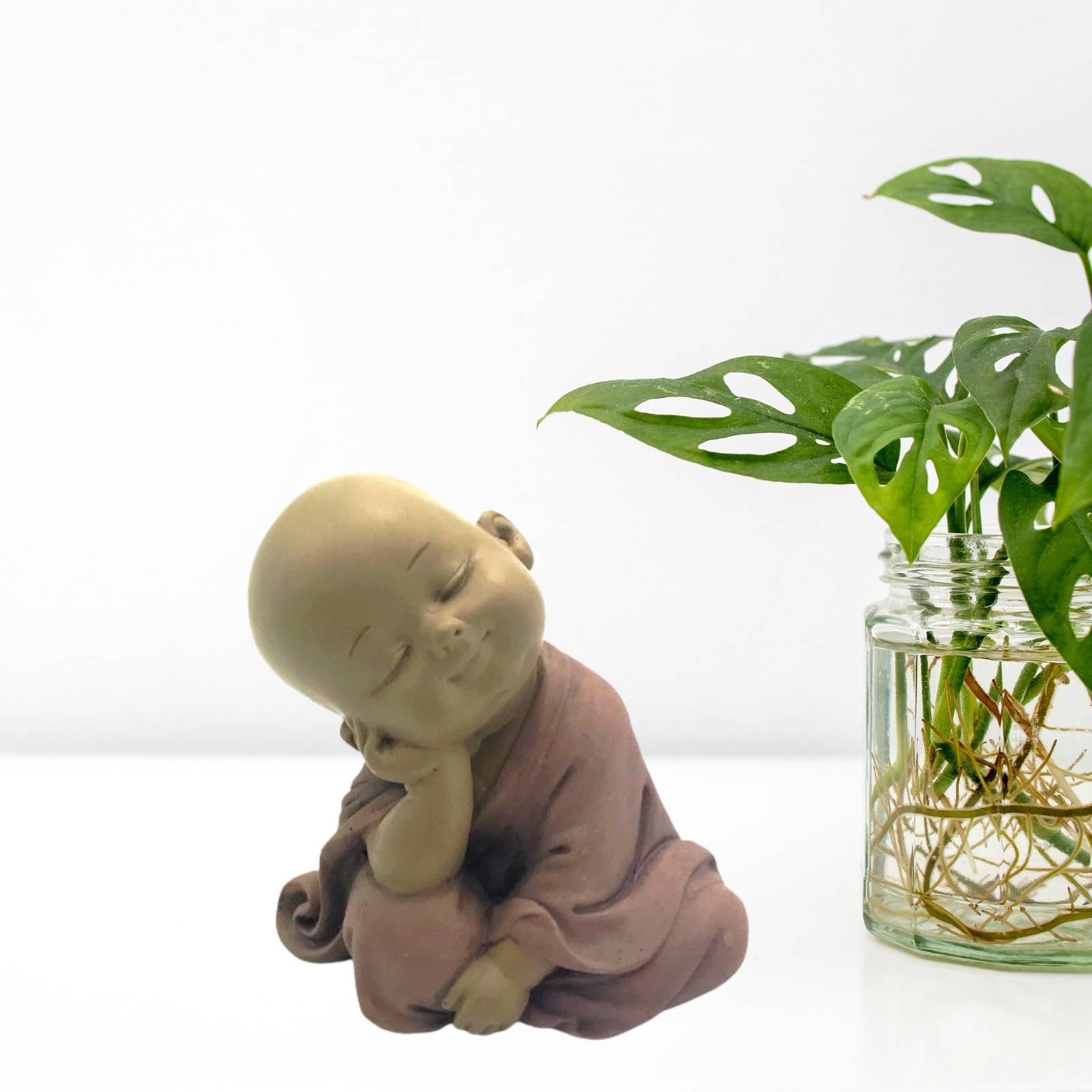 Zen'Arôme – Engroshandel Pyntefigur – Baby Buddha-statuette SB5 med afslappende atmosfære og heldsamulet2