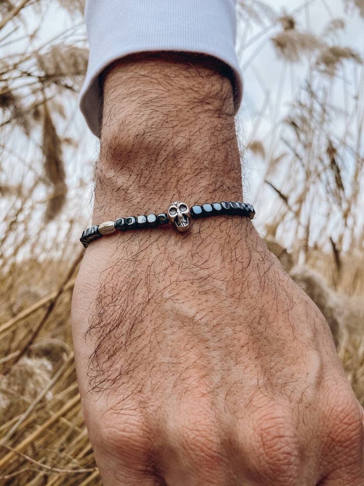 Human Skull Bracelet for wholesale by Christina Christi