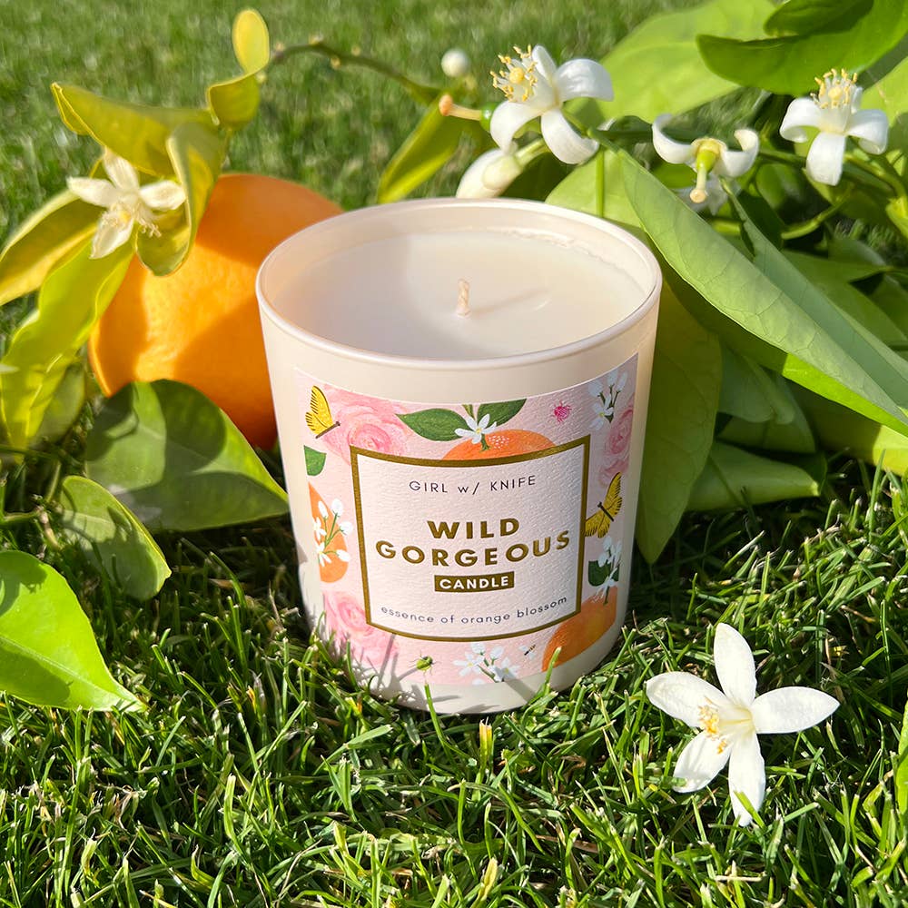 Girl w/ Knife - Wholesale Jar/Filled Candle - Wild Gorgeous Candle - Essence of Orange Blossom (soy coco)5