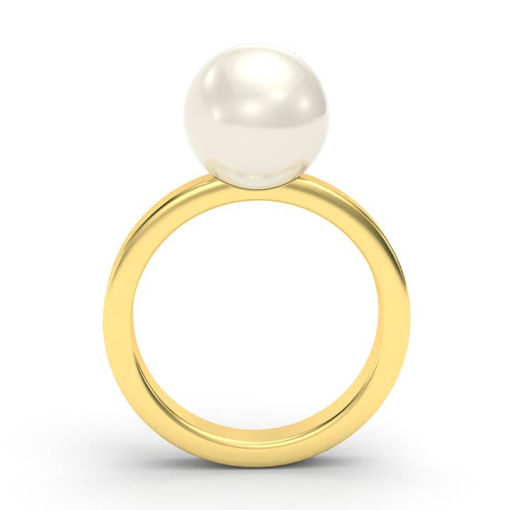 PEARL Solitaire Ring for wholesale by MARCELLO RICCIO