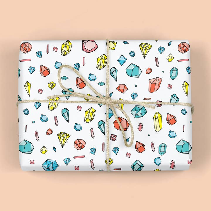 MELLOWWORKS - Wholesale Wrapping Paper Roll - Gems Gift Wrap Roll0