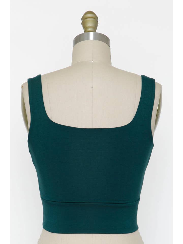 Final Touch - Wholesale Knit Top - Women's - Square Neck Fitted Crop Top - T1685921
