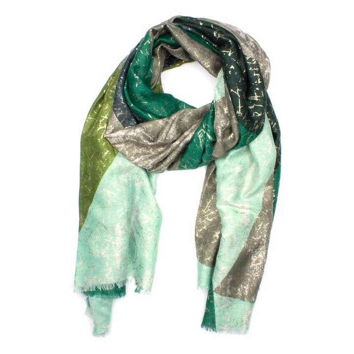 Sciarpa Jena verde per la vendita all'ingrosso da parte di 7East